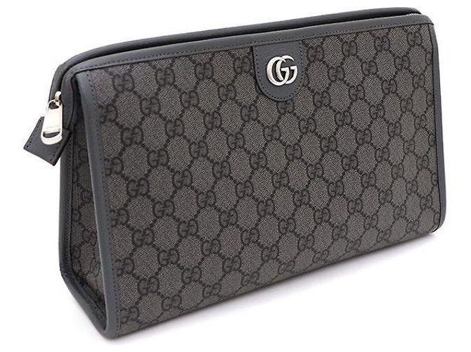 Gucci Clutch Ophidia GG per cosmetici Marrone - vista 2