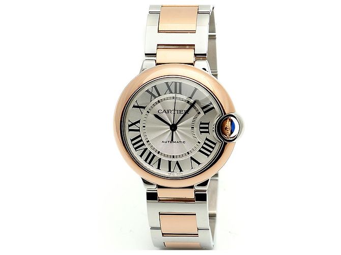 Cartier Orologio Ballon Bleu da Uomo Nuovo Modello Combi Rosa Automatico Garanzia - vista 11