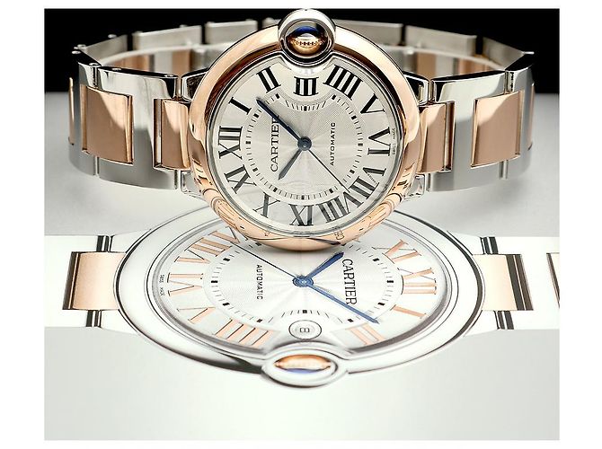 Cartier Orologio Ballon Bleu da Uomo Nuovo Modello Combi Rosa Automatico Garanzia - vista 26