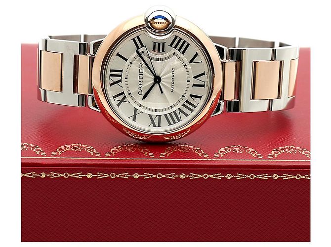 Cartier Orologio Ballon Bleu da Uomo Nuovo Modello Combi Rosa Automatico Garanzia - vista 27
