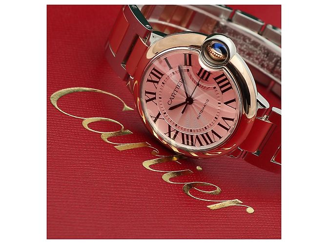 Cartier Orologio Ballon Bleu da Uomo Nuovo Modello Combi Rosa Automatico Garanzia - vista 28