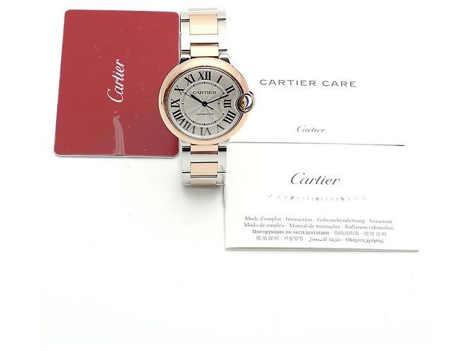 Cartier Orologio Ballon Bleu da Uomo Nuovo Modello Combi Rosa Automatico Garanzia - vista 5