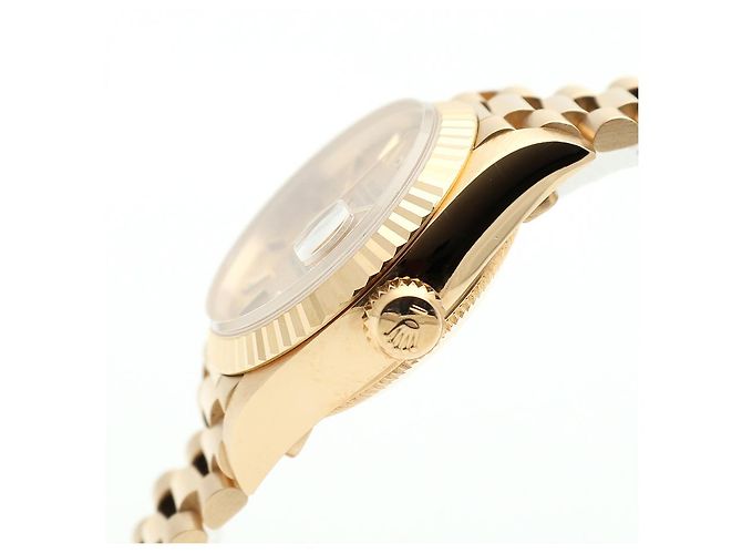 Rolex Datejust Gold Damenuhr Bocas Classic Vintage Golden - Ansicht 10
