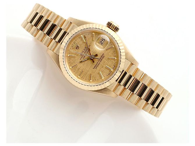 Rolex Datejust Gold Damenuhr Bocas Classic Vintage Golden - Ansicht 24