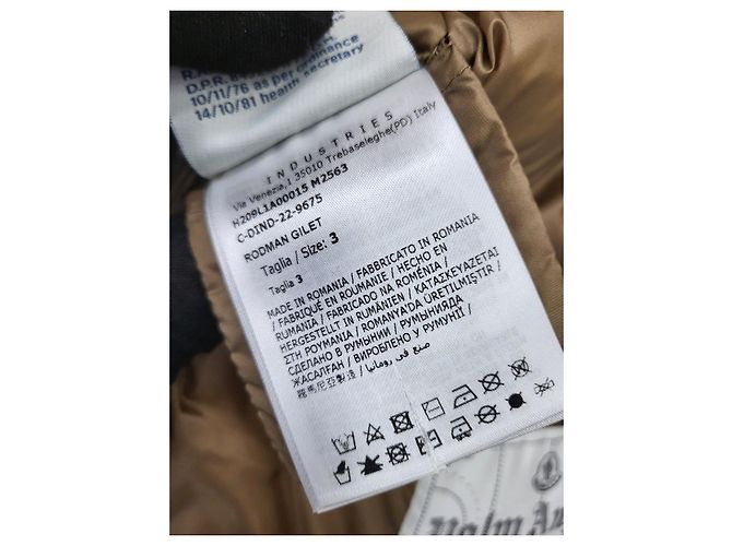 Gilet imbottito Moncler Genius Palm Angels Roadman Giallo - vista 6