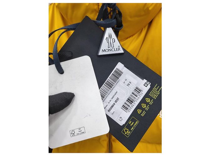 Gilet imbottito Moncler Genius Palm Angels Roadman Giallo - vista 8