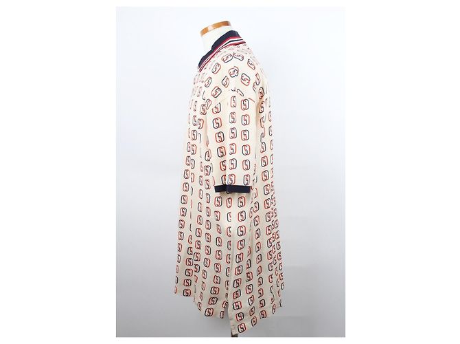 Gucci Polohemd aus Baumwolle mit Horsebit-Print XL Mehrfarben - Ansicht 2