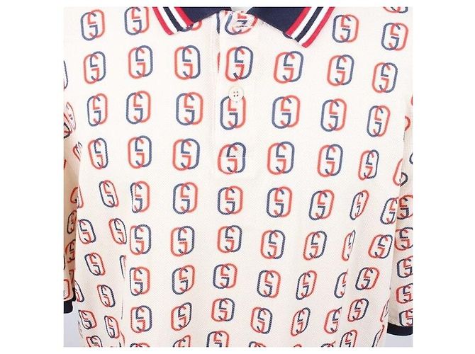 Gucci Polohemd aus Baumwolle mit Horsebit-Print XL Mehrfarben - Ansicht 5