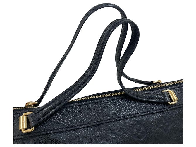 Louis Vuitton Tote e borsa a tracolla Monogram Empreinte Bastille MM Nero - vista 4