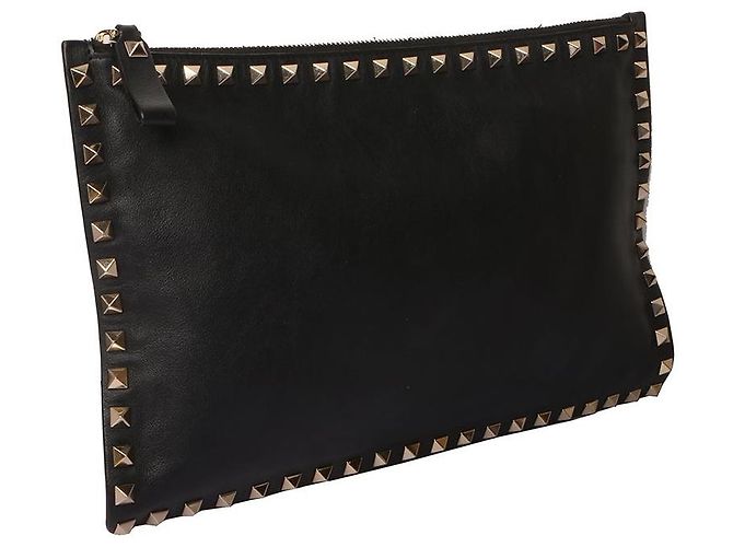 Valentino Clutch Rockstud (Ricevuta inclusa) Nero - vista 2