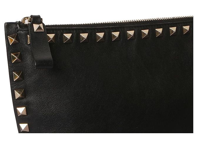Valentino Clutch Rockstud (Ricevuta inclusa) Nero - vista 3