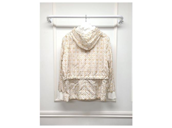 Louis Vuitton Parka corta Monogram Champaigne Flower Tile Blanco - vista 5