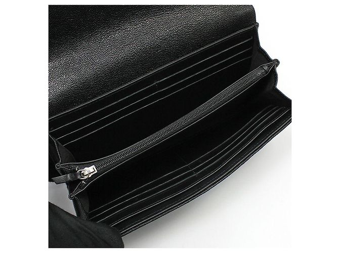 Chanel Cartera larga Silver Boy negra de Black Caviar Negro - vista 7