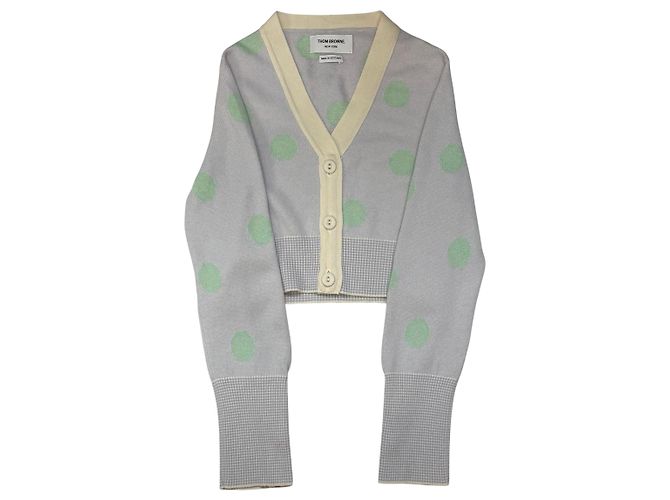 Thom Browne Kurzer Kaschmir-Cardigan mit Polka Dots - Ansicht 2