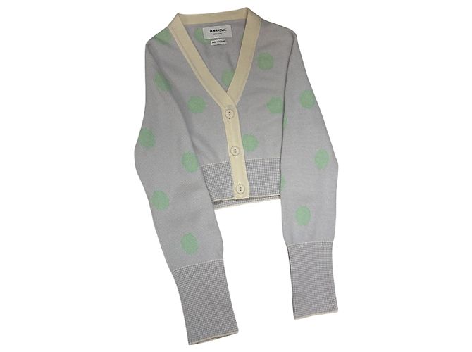 Thom Browne Kurzer Kaschmir-Cardigan mit Polka Dots - Ansicht 3