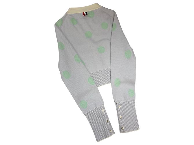 Thom Browne Kurzer Kaschmir-Cardigan mit Polka Dots - Ansicht 6