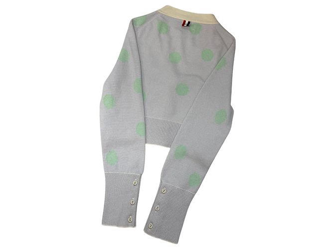 Thom Browne Kurzer Kaschmir-Cardigan mit Polka Dots - Ansicht 7