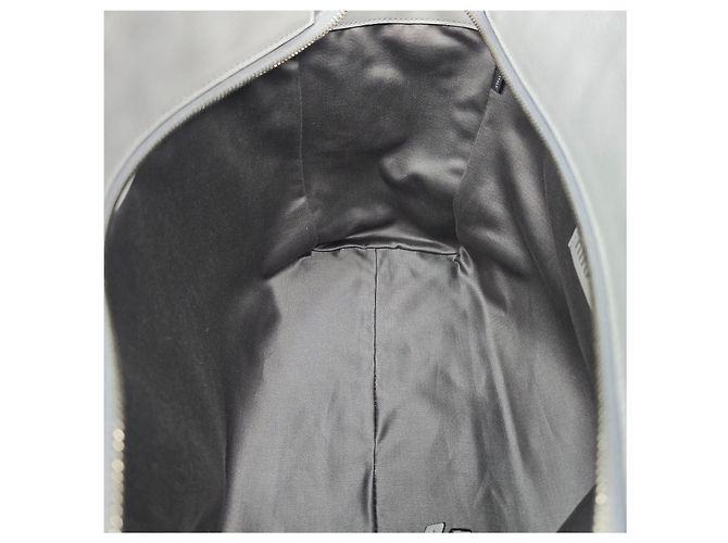 Miu Miu Bolso Tote de cuero con aspecto gris Castaño - vista 10