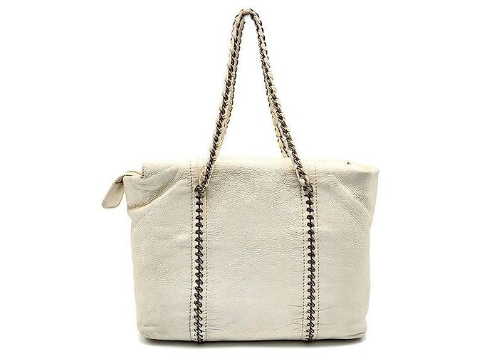 Chanel Borsa a tracolla di lusso con catena Bianco - vista 3