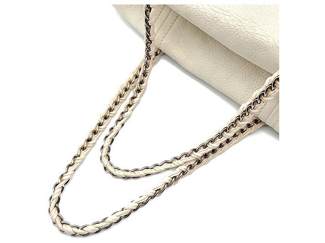 Chanel Borsa a tracolla di lusso con catena Bianco - vista 5