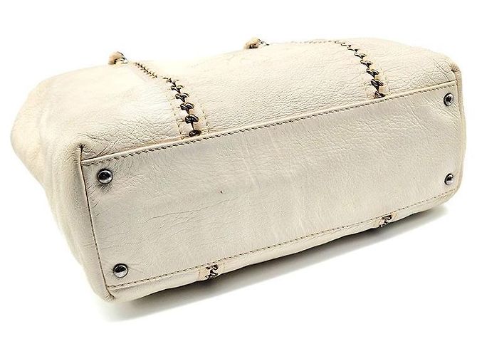 Chanel Borsa a tracolla di lusso con catena Bianco - vista 7