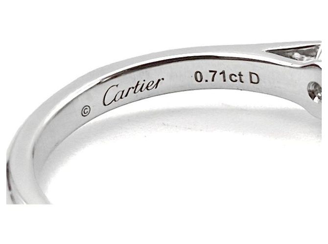 Cartier Solitär-Diamantring Silber - Ansicht 6