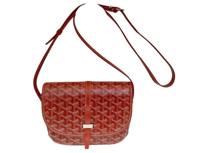 Borsa a tracolla Belvedere PM Rossa Goyard Canvas PVC Rosso - vista 2