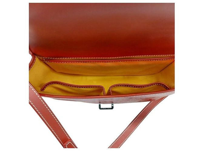 Borsa a tracolla Belvedere PM Rossa Goyard Canvas PVC Rosso - vista 3