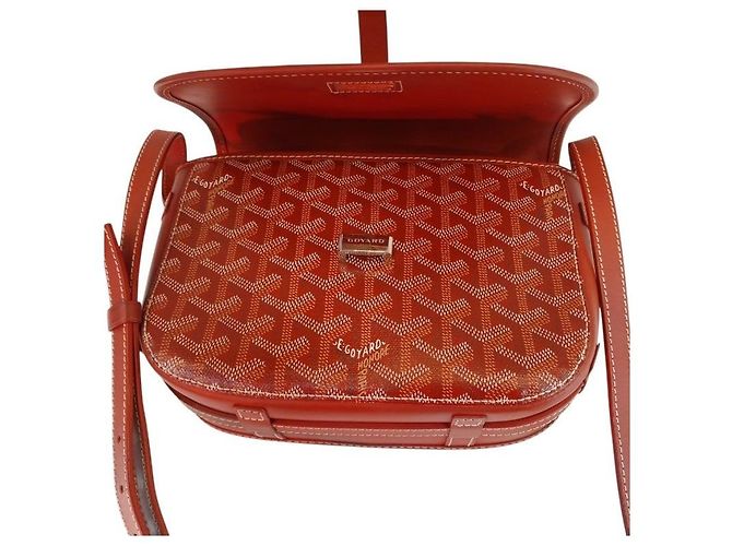Borsa a tracolla Belvedere PM Rossa Goyard Canvas PVC Rosso - vista 5