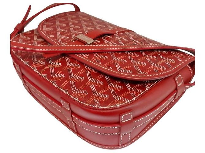 Borsa a tracolla Belvedere PM Rossa Goyard Canvas PVC Rosso - vista 7