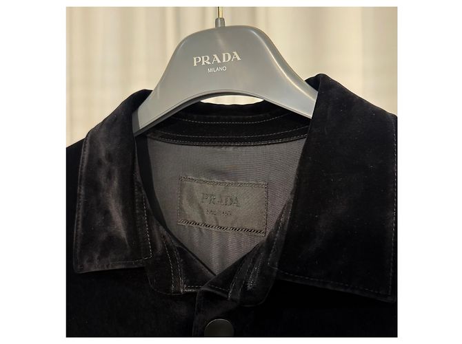Prada Sobrecamisa in velluto di cotone elasticizzato Argento - vista 6