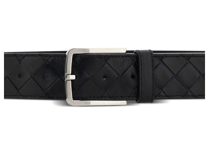 Bottega Veneta Cintura Intrecciato Nero - vista 4
