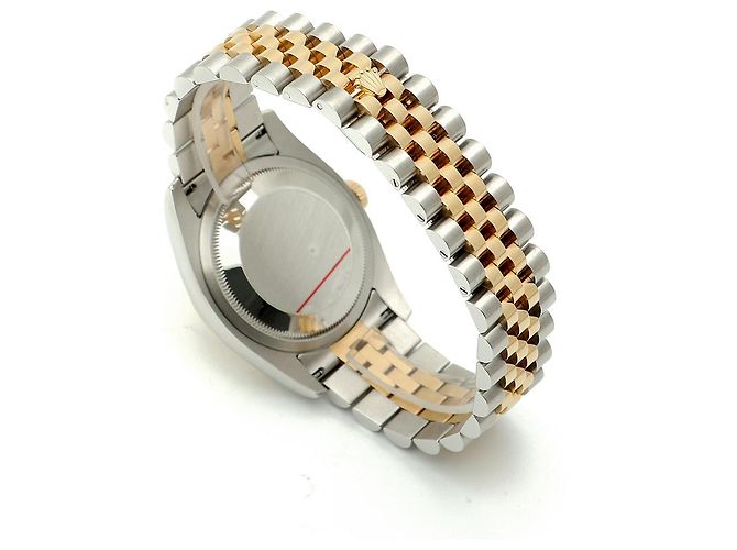 Rolex Orologio Combo Datejust da Uomo con Diamanti Originali Giallo - vista 17