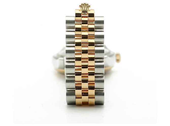 Rolex Orologio Combo Datejust da Uomo con Diamanti Originali Giallo - vista 18