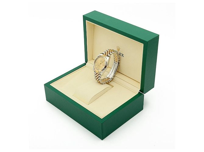 Rolex Orologio Combo Datejust da Uomo con Diamanti Originali Giallo - vista 26