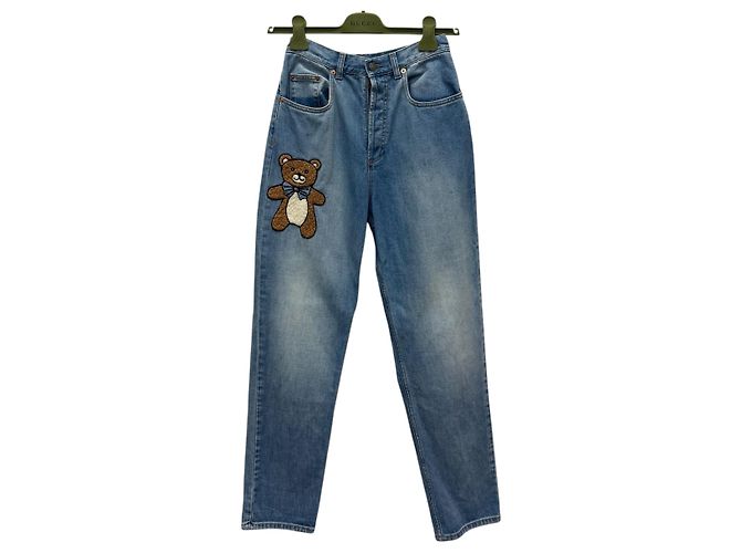 Gucci Jeans Kai Teddy Bear Blu - vista 2
