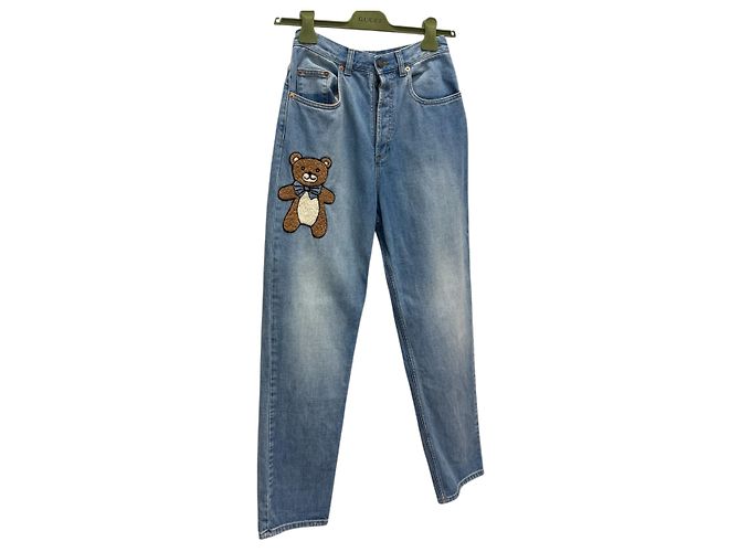 Gucci Jeans Kai Teddy Bear Blu - vista 3