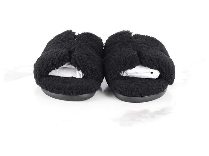 Hermès Sandali e pantofole in shearling Izmir Nero - vista 2