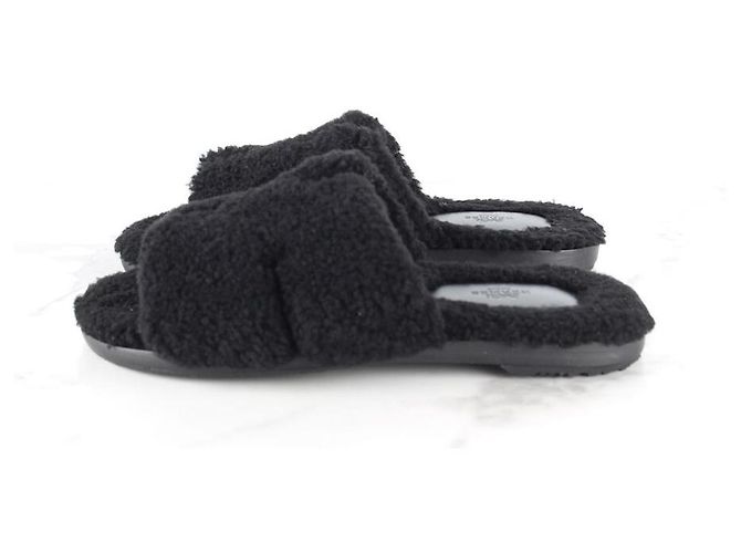 Hermès Sandali e pantofole in shearling Izmir Nero - vista 4