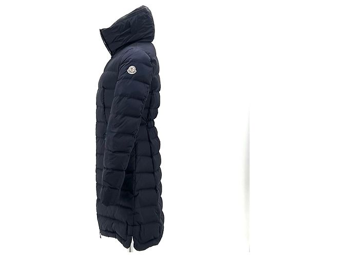 Moncler Flamette Lange Daunenjacke Navy - Ansicht 6