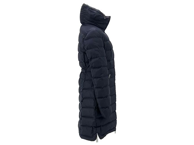Moncler Flamette Lange Daunenjacke Navy - Ansicht 7