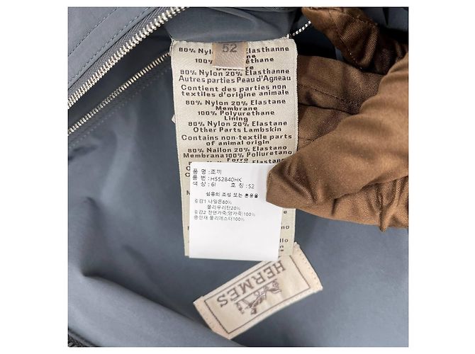 Hermès Leather Trimming Vest Gray Blue - view 8