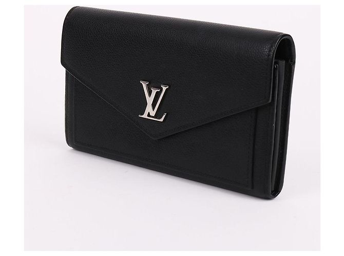 Louis Vuitton Portafoglio lungo da donna Lockme nero - vista 3