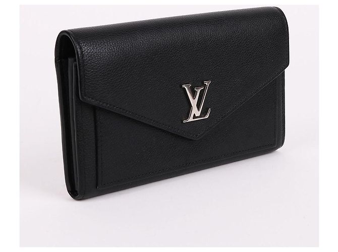 Louis Vuitton Portafoglio lungo da donna Lockme nero - vista 4