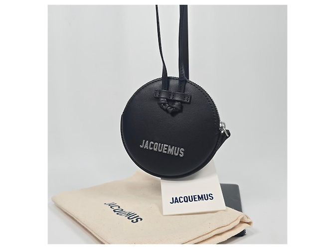 Jacquemus Mini borsa a tracolla rotonda con logo metallico Argento - vista 2