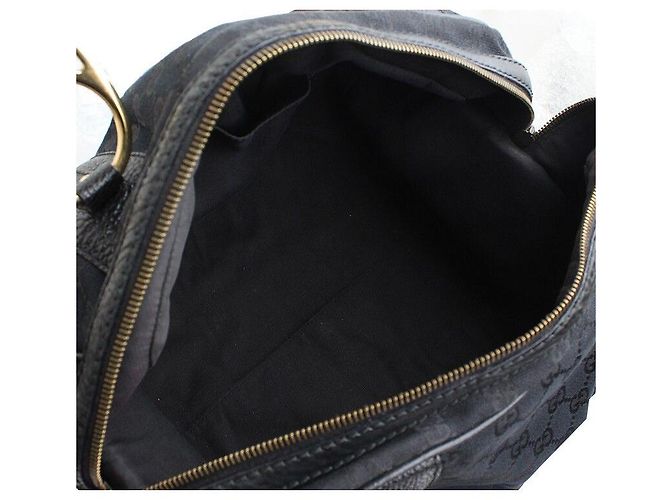 Gucci Borsa tote in jacquard nero - vista 5