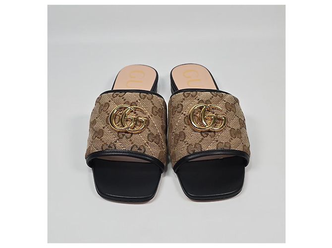 Gucci Sandali Slide in tela Multicolore - vista 3