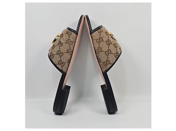 Gucci Sandali Slide in tela Multicolore - vista 6