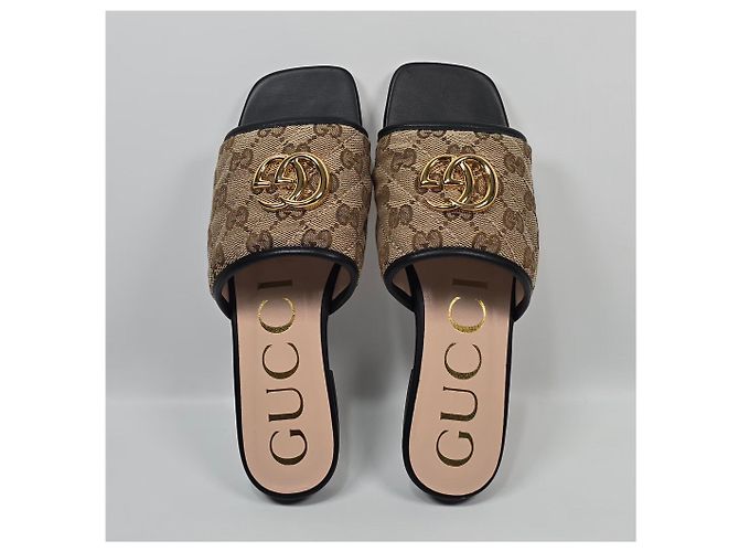 Gucci Sandali Slide in tela Multicolore - vista 7