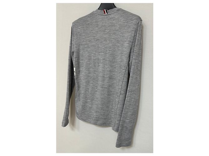 Thom Browne Side Diagonal Wool T-Shirt - view 5